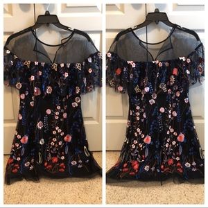 Black & Floral Dress